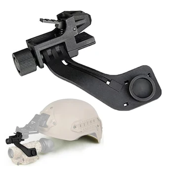 BOOIU ยุทธวิธี MICH FAST HELMET Mount J ARM สําหรับ NVG PVS-14 PVS-7 Monocular Night Vision J ARM Mount ADAPTER อุปกรณ์เสริมหมวกนิรภัย