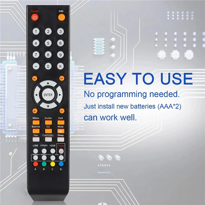 Remote Control for SCEPTRE X505BV TV Remote Control