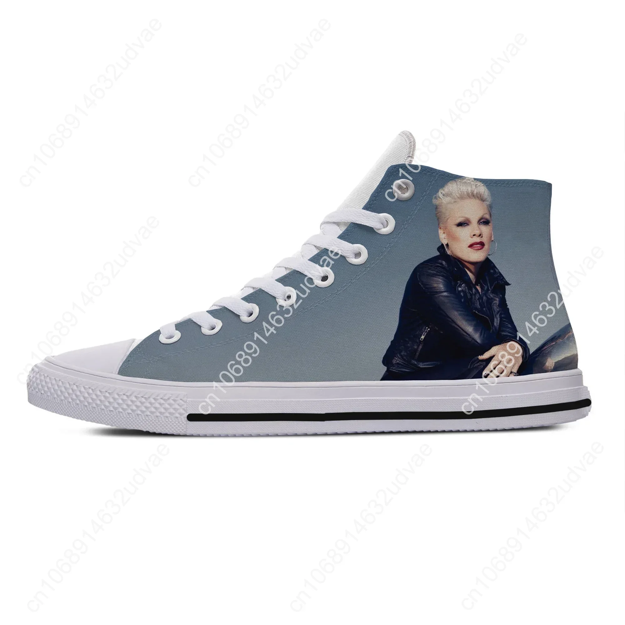 حار أزياء البوب مضحك جديد الصيف أحذية رياضية عالية الجودة البراعة عارضة أحذية الرجال النساء P!nk عالية أعلى أحذية مجلس خفيفة الوزن