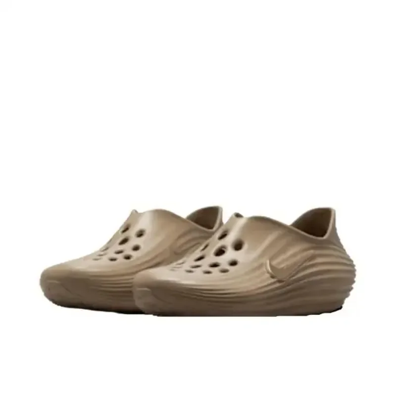 

Nike ReactX Rejuven8 Men Women Slippers Khaki Color Simple Casual Beach Shoes Middle Heel Cave Shoes Sandals IF1746-200