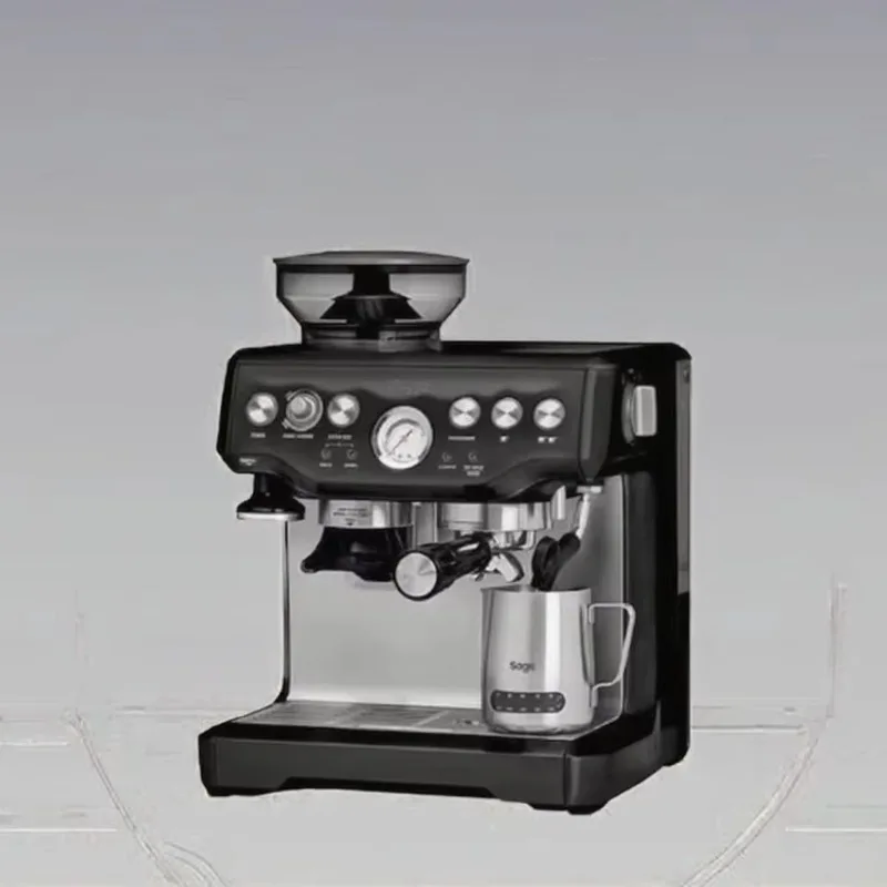 Professional Electric Espresso Coffee Maker Adjustable Grinder New Stainless Steel Housing for Outdoor Car for Household Hotels