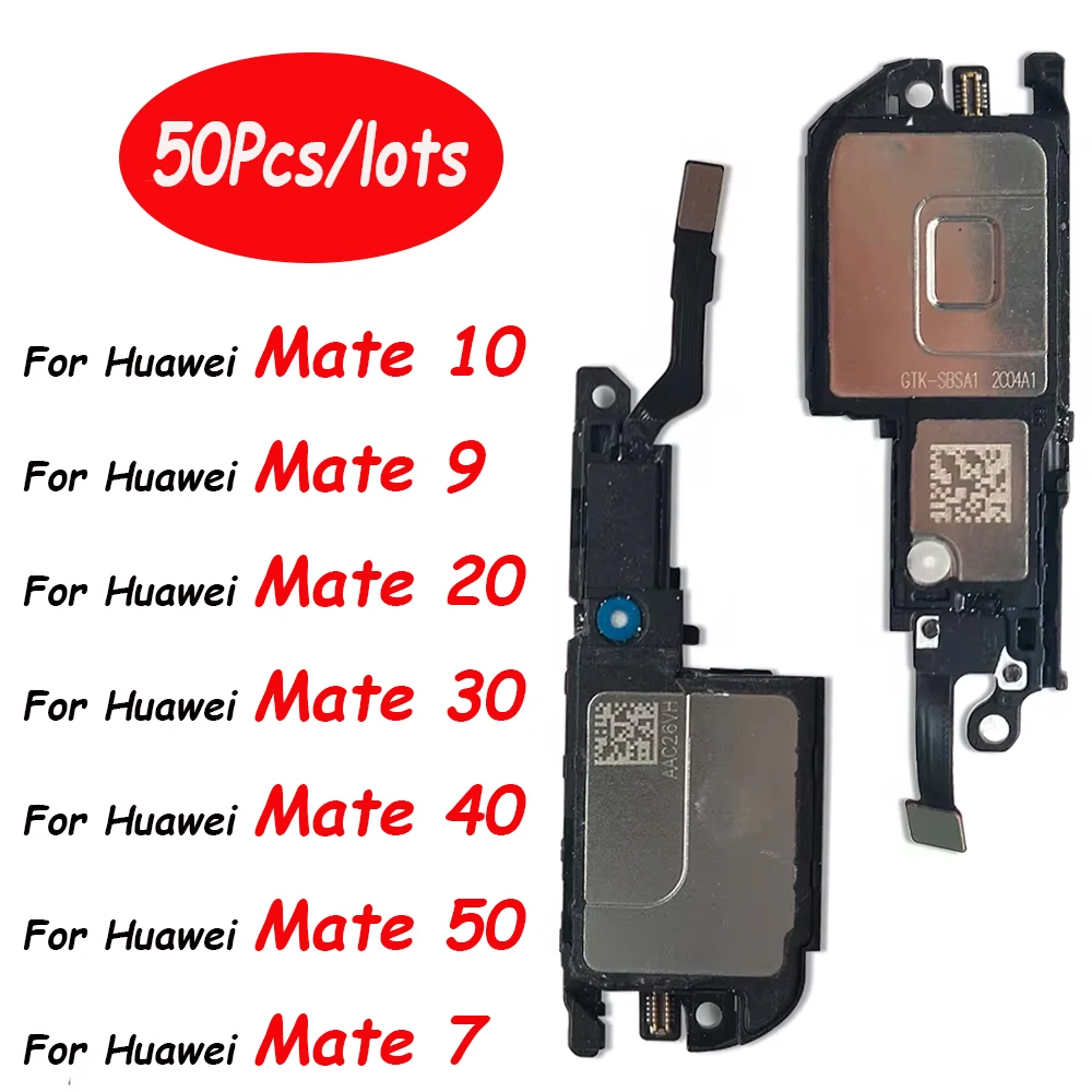 50Pcs，New For Huawei Mate 7 8 9 10 20 Lite 30 40 50 Pro Loudspeaker bottom Loud Speaker Sound Buzzer Ringer Flex Cable