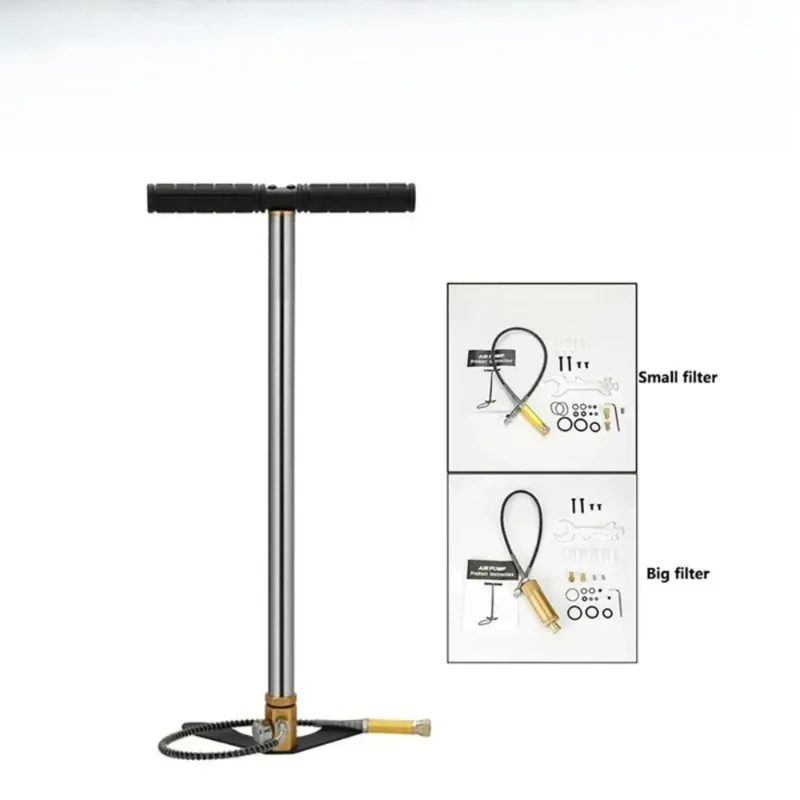 300bar 4500psi 3-Stage High Pressure Hand Pump PCP Pump Air Pump for Bicycle Tire Inflation