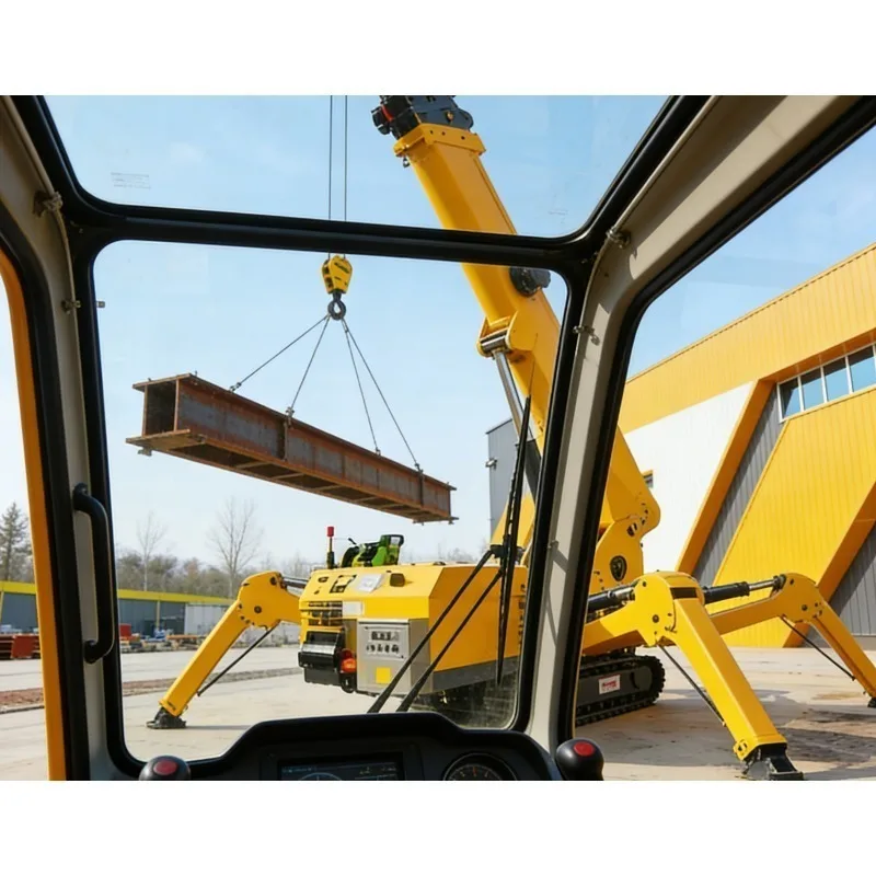 Customized Compact Mini Crane 3 5 8 Ton Zero Tail Swing Wireless Remote 100m Range Rubber Track