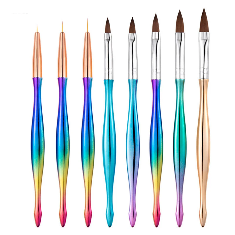 2/3/4SETS Nail Art Brushes Set Nails Set Uv Gel Brushes Painting Pen Nail Accessories Nail Art Liner Brush