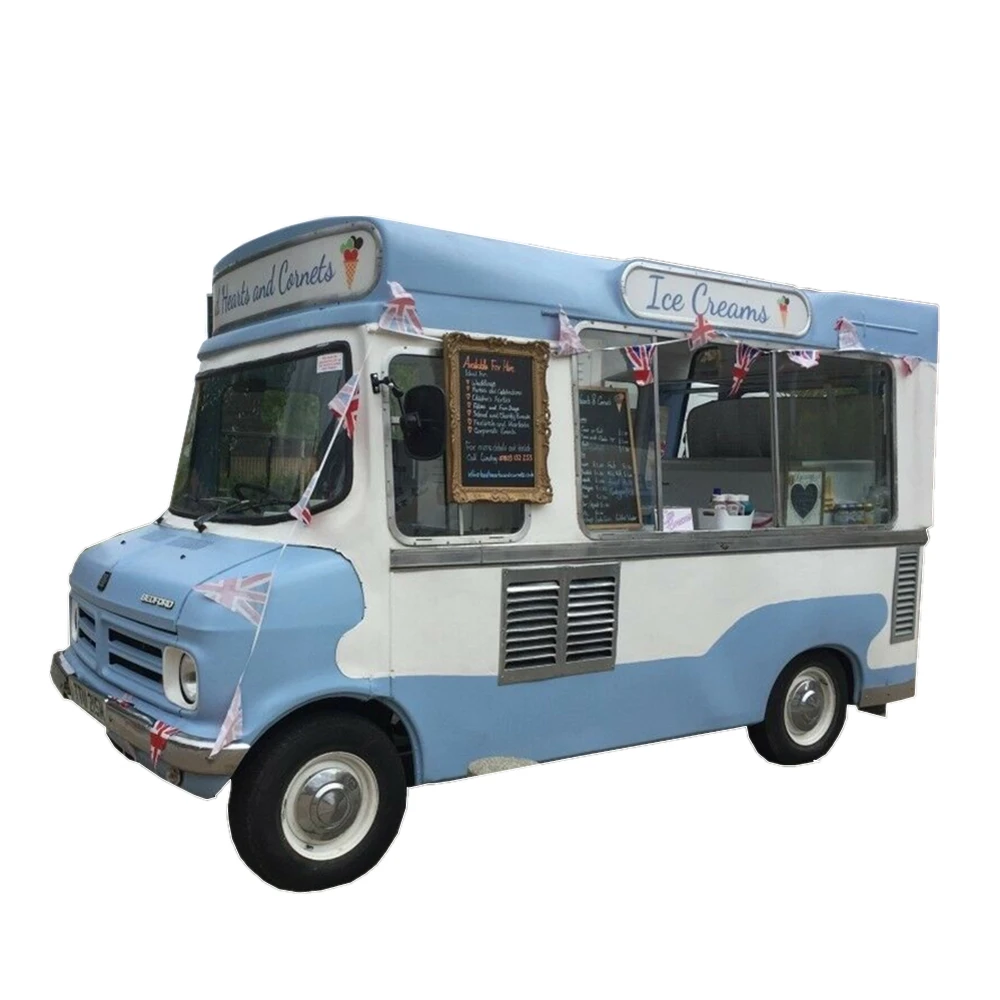 High Quality Mobile Electric Food Truck Mini Food Truck Usa Europe Bbq Ice Cream Hot Dog Small Vintage Food Truck