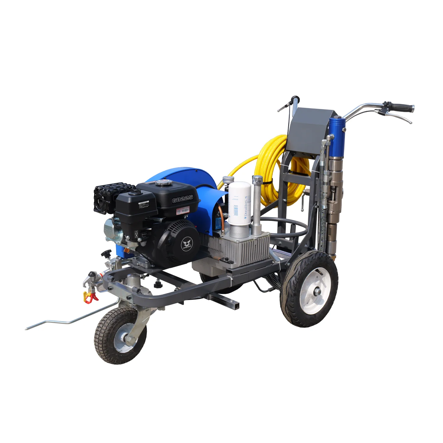 

Cold Spray Marking Machine Highway Street Line Striping Equipment Push Type Easy Use With Large Paint Tank