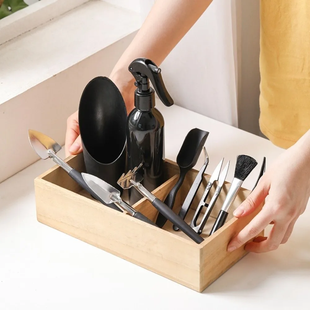 Stainless Steel Garden Planter Kit Pruning Shears Waterproof Mat Succulent Plants Tools Ergonomic Handle Multi-functional