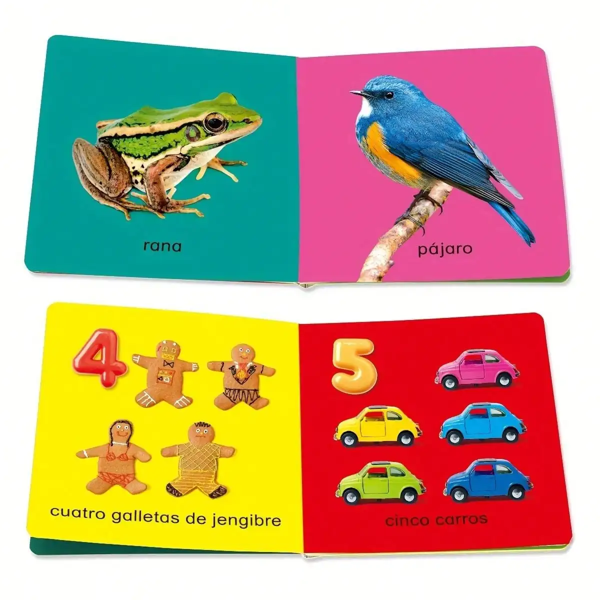 6 - Book Set Kids Educational Books: Spanish Learning for Colors, Animals, Shapes and More