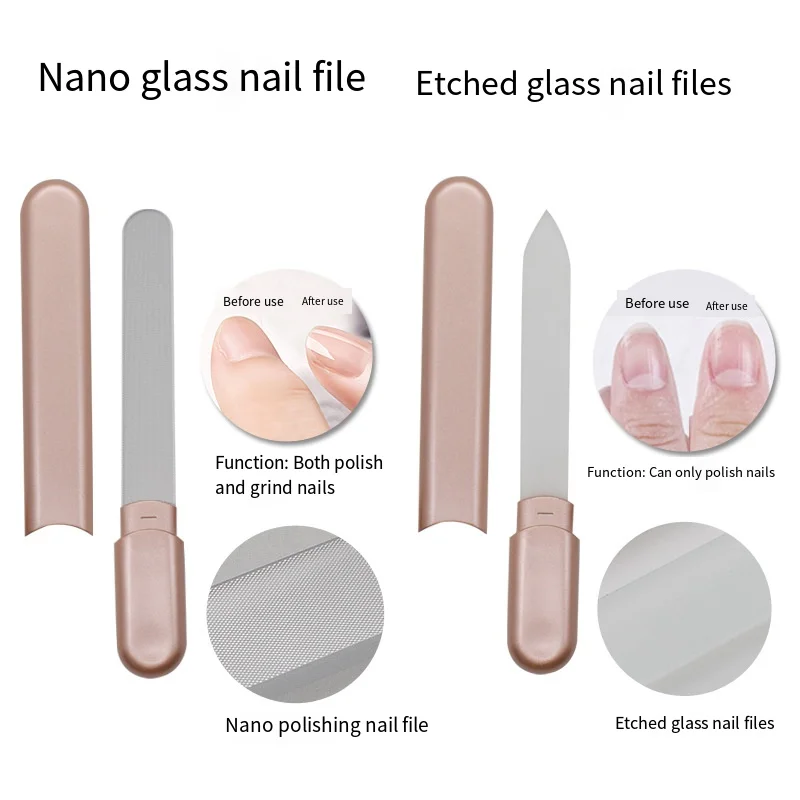 

Nano Glass Nail File Durable Crystal Buffer Strip Professional Fingernail Polishing Shaper File Manicure Tool Nails Accessories