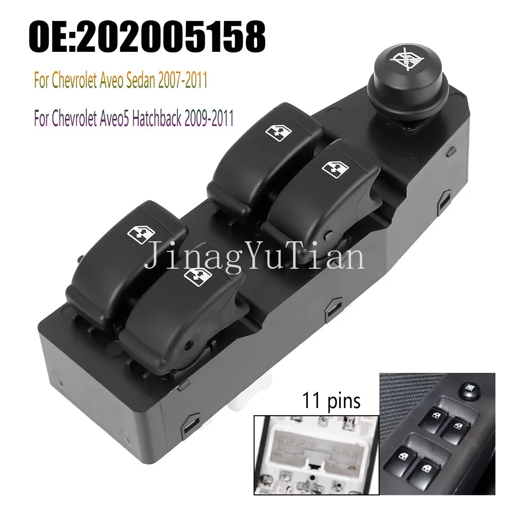 

Power Window Switch Parts for Chevrolet Aveo Sedan 2007 2011 Front Left LHD Electric Glass Lifter Control Button Car Accessories