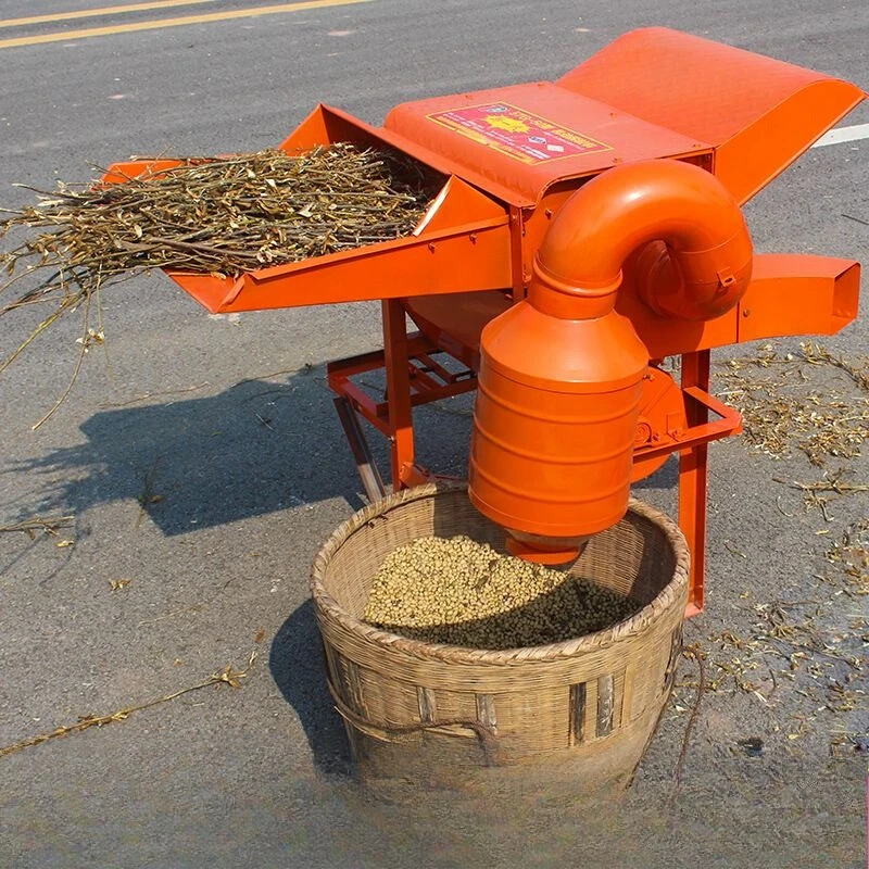 Multifunctional Thresher Small Agricultural Soybean Wheat Rice Sorghum Rapeseed Maize Rice Machine Household