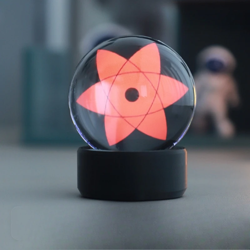 

Kaleidoscope writing wheel eye with LED music rhythm display desktop ornament