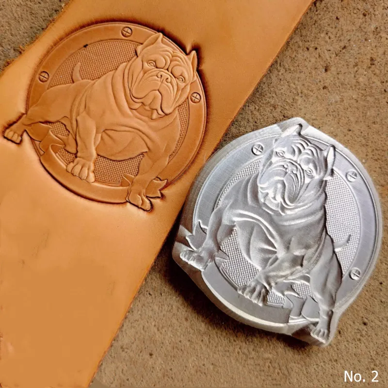 

3D Dog Stamp 78mm - Zodiac Animal And Pet Pattern Leather Embossing Mold | 72mm Design Carved From 10mm Aluminum