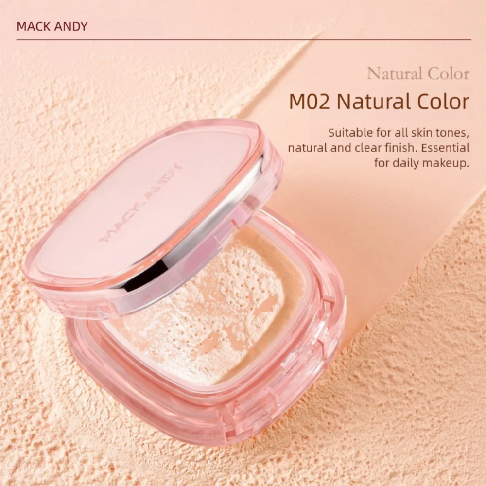 3-Farben-Lose-Puder für das Gesicht, langlebig, wasserdicht, leichte Luft, loses Pulver, aufhellendes Ölkontroll-Make-up-Einstellungspuder