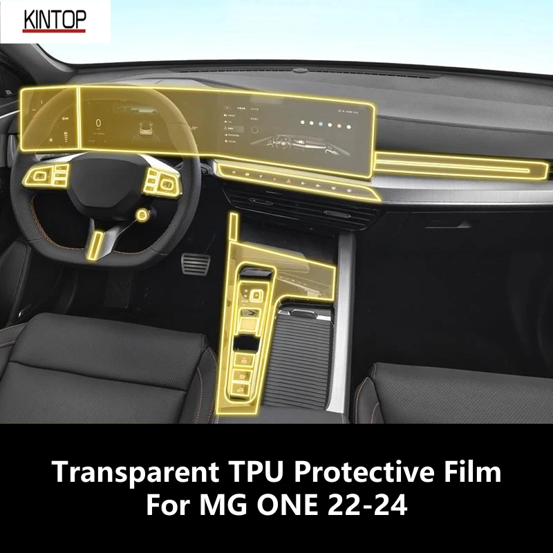 

For MG ONE 22-24 Car Interior Center Console Transparent TPU Protective Film Anti-scratch Repair Accessories Refit