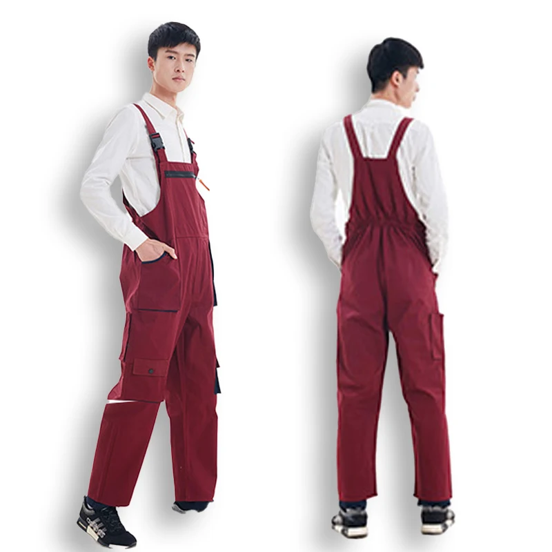 

New Worker Working Coveralls Welding Suit Auto Car Repairmen Workshop Mechanic Plus Size Pants Welding Clothes Overall Workwear
