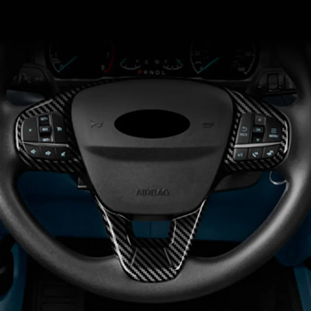 ديكور السيارة الداخلي عجلة القيادة لوحة الترتر غطاء أسفل الكسوة ملصق ABS لفورد مافريك 2022-2024 #5