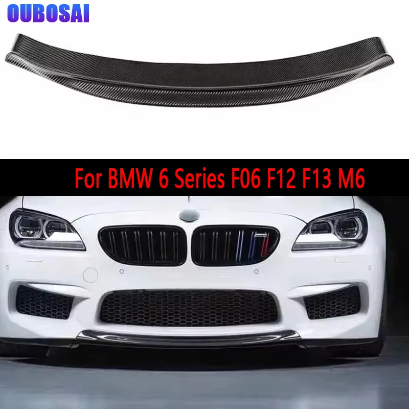 

For BMW 6 Series F06 F12 F13 M6 Carbon Fiber Car Front Bumper Diverter Spoiler Diffuser Front lip chin body kit