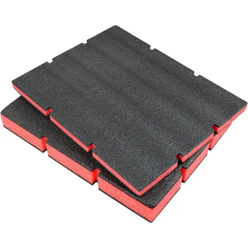 A25F-2PCS Foam Drawer Liner 405X305mm (25Mm+50Mm) Tool Box Liner Shockproof & Customizable Protective Pad