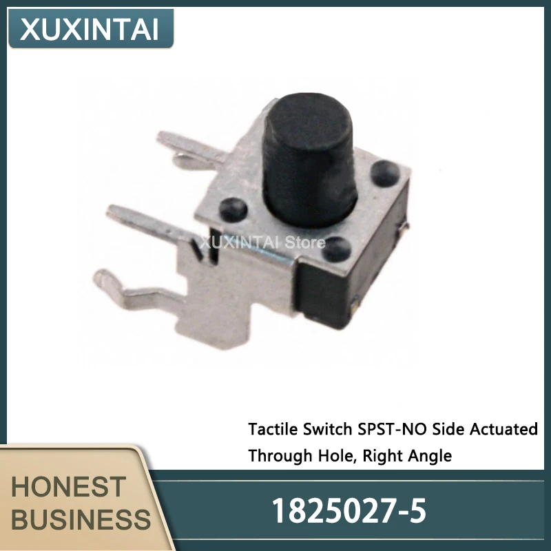 20Pcs/Lot  New Original  1825027-5  1825027 Tactile Switch SPST-NO Side Actuated Through Hole, Right Angle