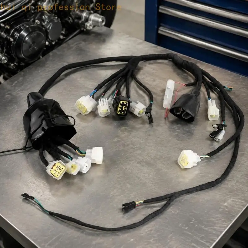 Vollständige Kabelbaumbaugruppe für LBX-Elektromotorräder der Baujahre 2022–2024, mit verzweigten Anschlussklemmen für die – Detail 3