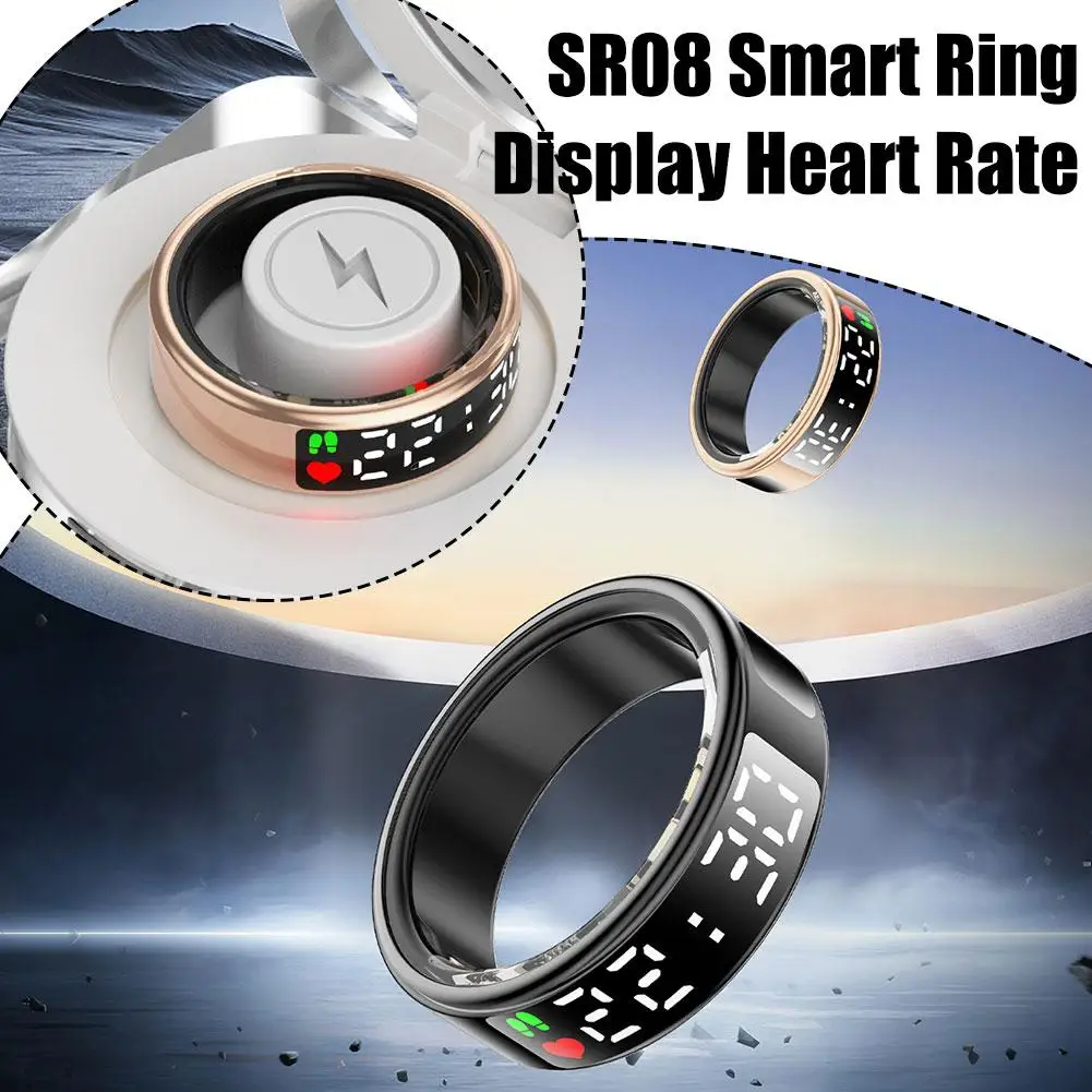 R08 Smart For Men Women Heart Rate Blood Oxygen Monitoring Sleep Health Monitor Sport Fitness For Android IOS Q2E1