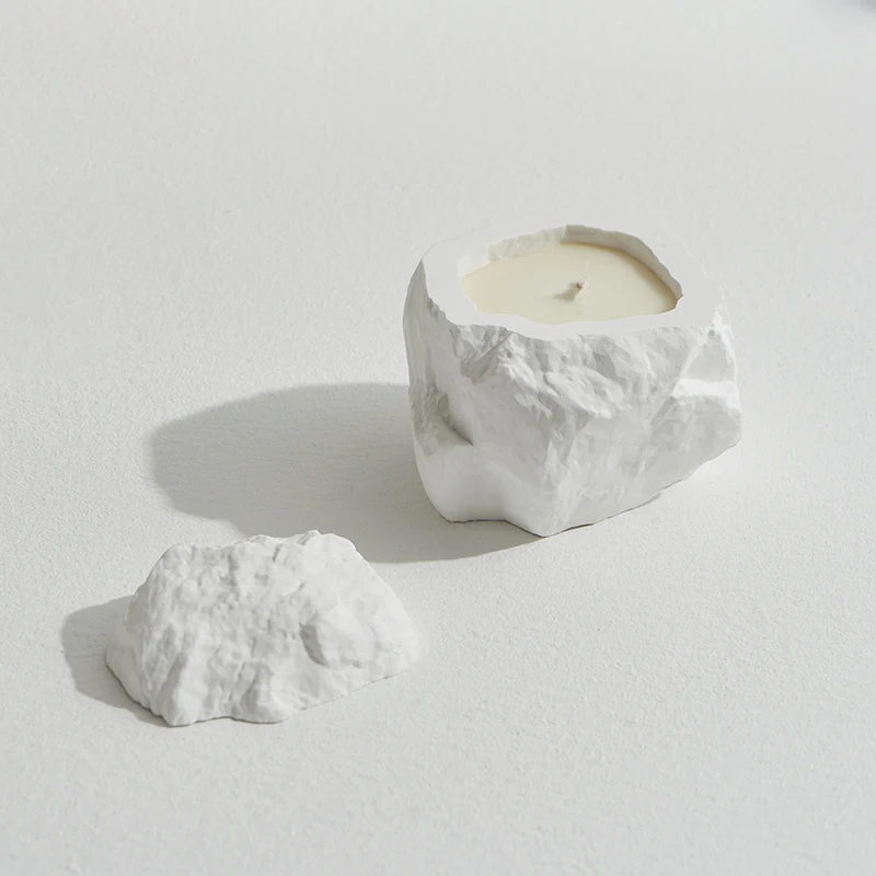 Plaster Crushed Stone Scented Candle Diffuser Gypsum Bedroom Ornaments Birthday New Year\'s Gift Smokeless Fragrance Decoration