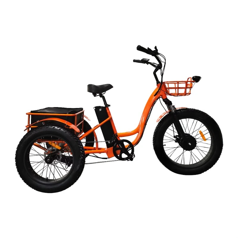 Hybrid Electric Bike Electric Tricycles Electric City Cargo Bike Three Wheeled E Bike for Adults