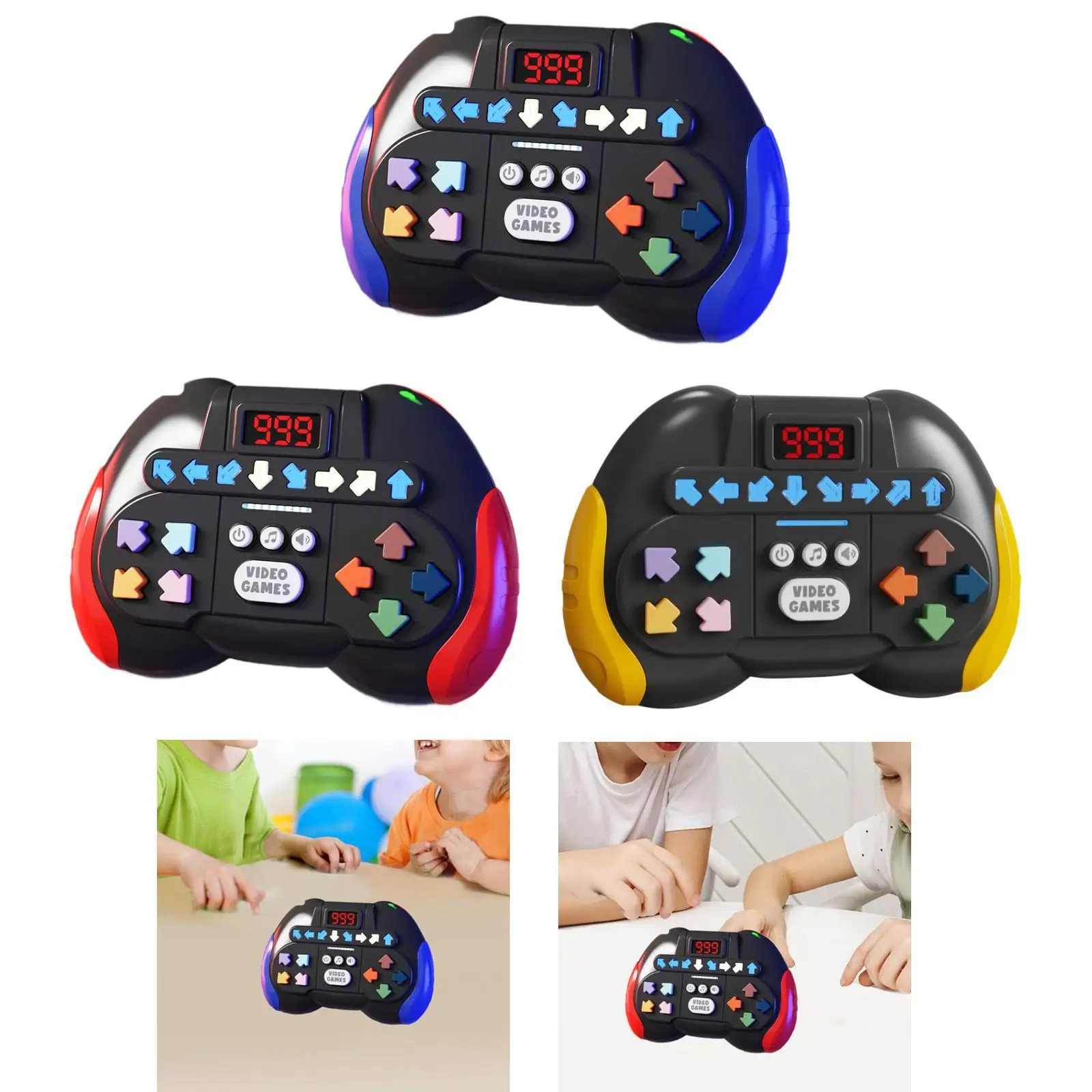 

Rhythm Dance Game Handheld Puzzle Game Machine Sensory Toy with Music Speed Push