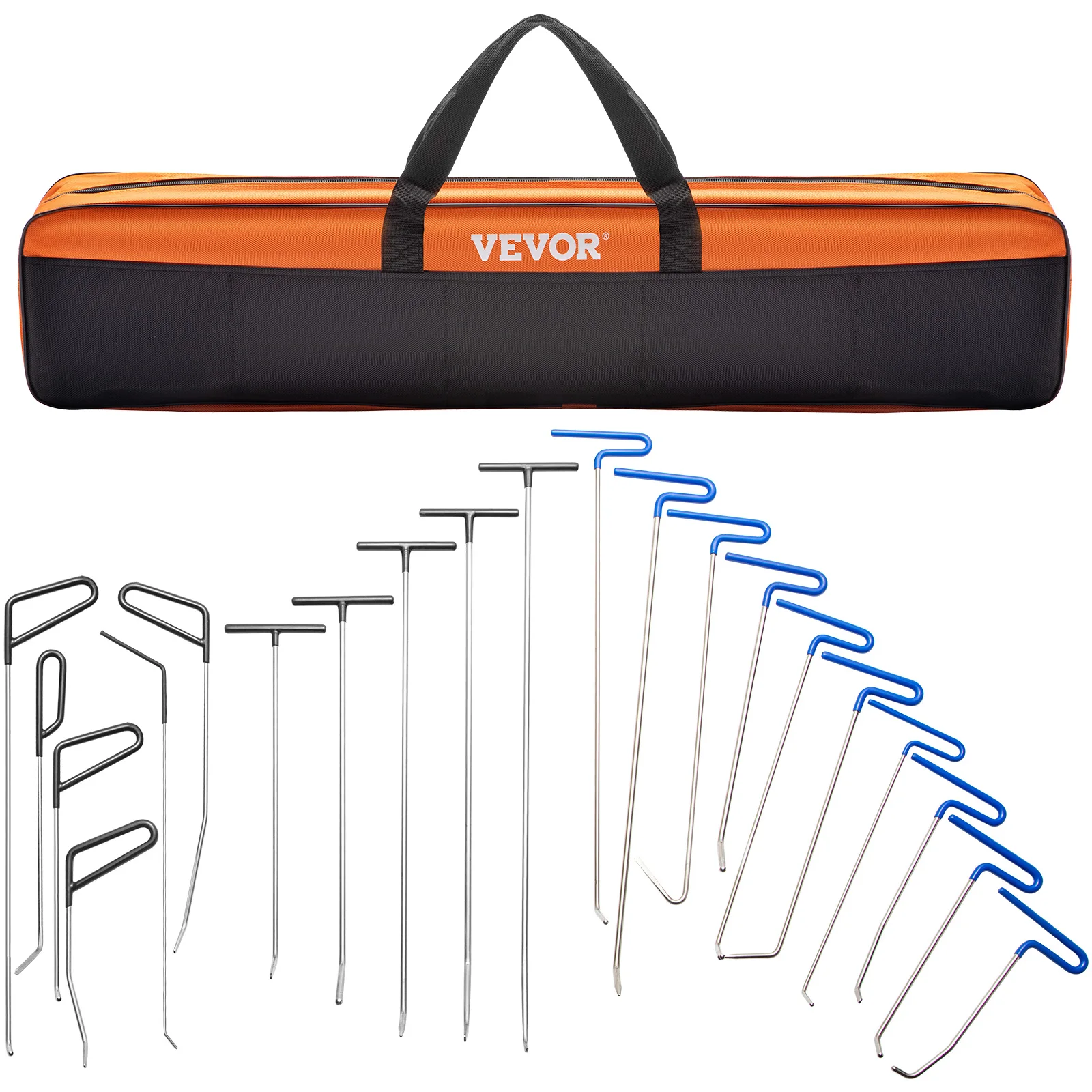 VEVOR 21 Pcs Paintless Dent Repair Rods Professional Hail Dent Removal Tool For Minor Dents Door Dings And Hail Damage