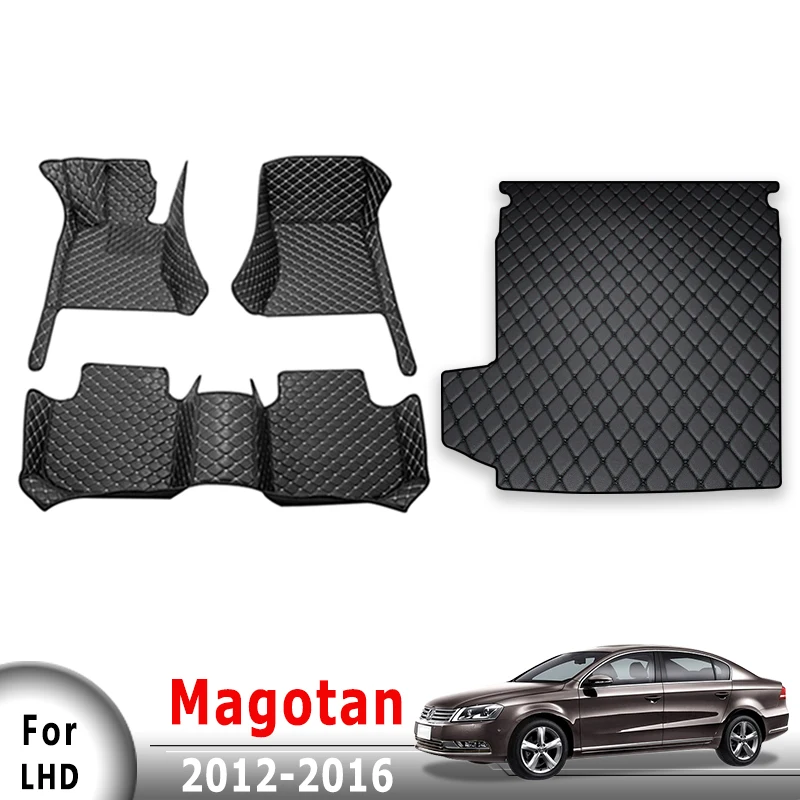 

Car Floor Mats Trunk Carpets For Volkswagen vw Magotan 2012 2013 2014 2015 2016 Covers Products Auto Interior Accessories Pads