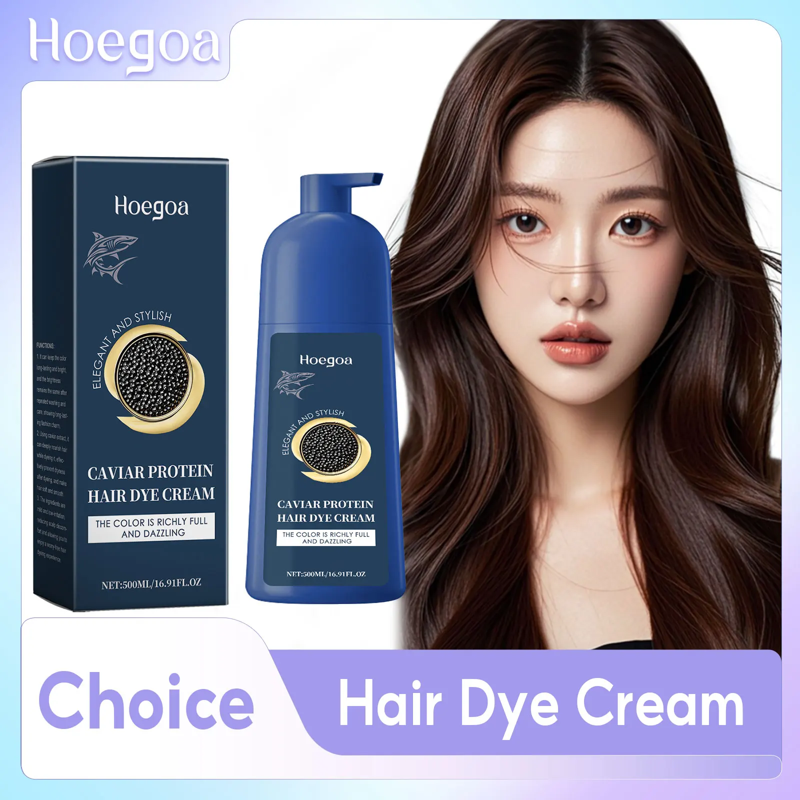 

Black Hair Dye Shampoo Repair Gray White Hair Treatment Smoothing Nourishing Anti Drying Caviar Protein Hair Coloring Products