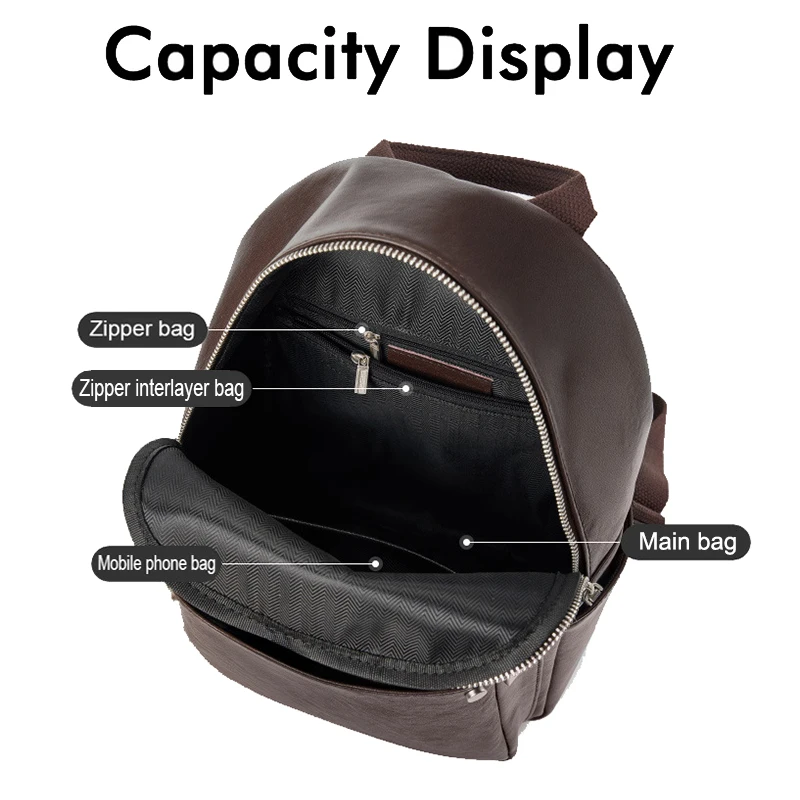 حقيبة ظهر نسائية صيفية ذات سعة كبيرة حقيبة كتف للسيدات من الجلد المدبوغ بالخضراوات للسفر للفتيات جديدة 2025 #5