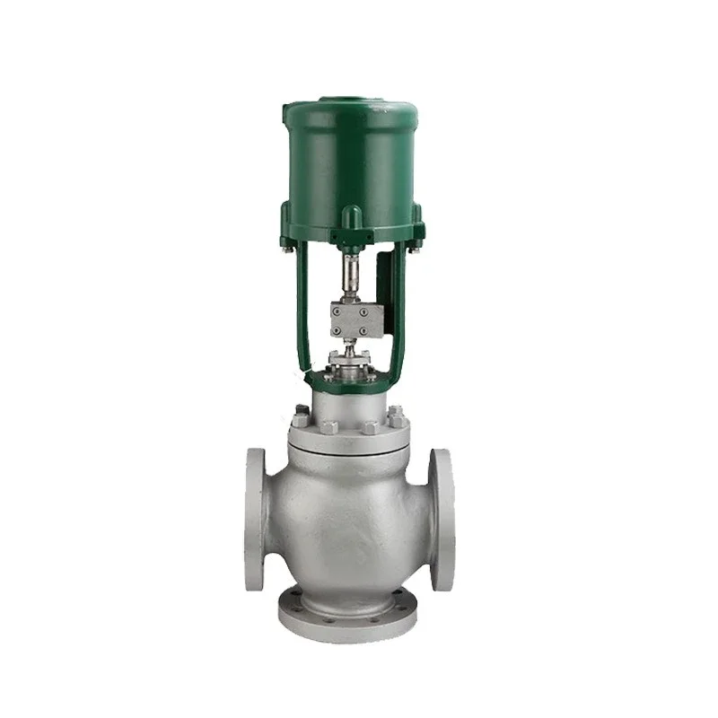 Electric control valve Three-way high temperature electronic output signal 4-20mA split-flow confluence control valve