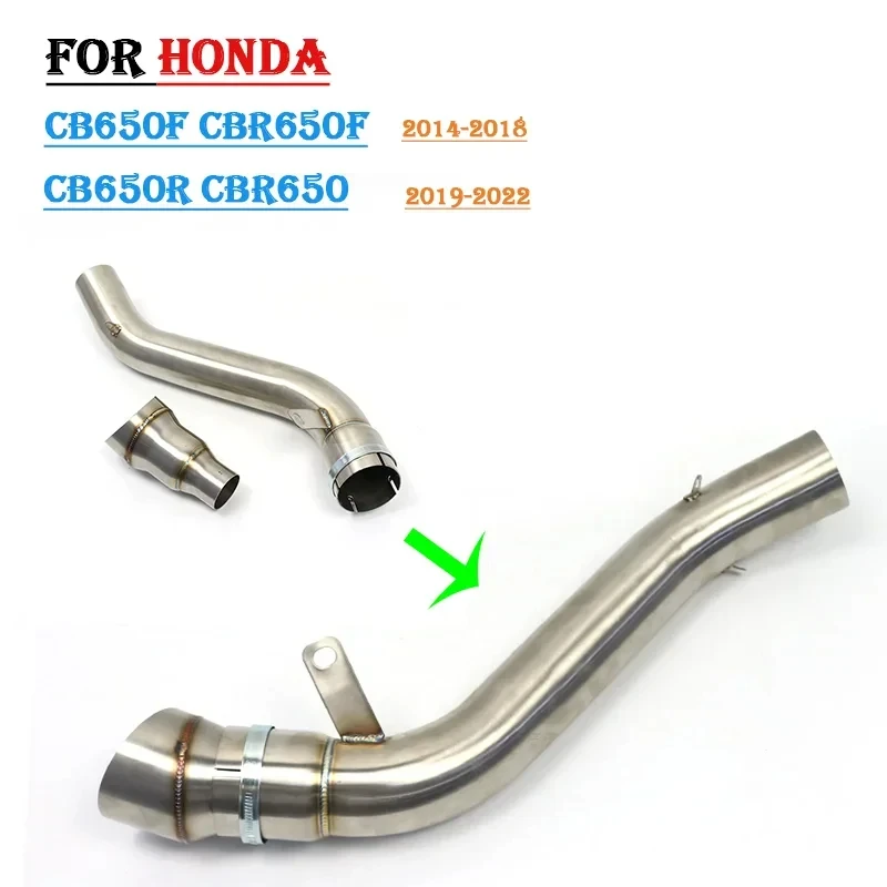 Motorcycle Exhaust Pipe Escape Refit High Quality Semi-Blue Front End Exhaust System Upgrade Kit