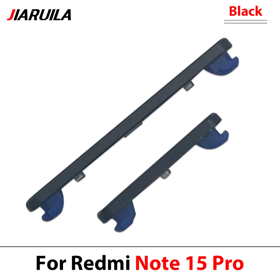 Botón lateral de volumen arriba/abajo para Xiaomi Redmi Note 15 Pro Plus Note 15 5G, botón de volumen y teclas laterales de encendido, piezas de repuesto 3
