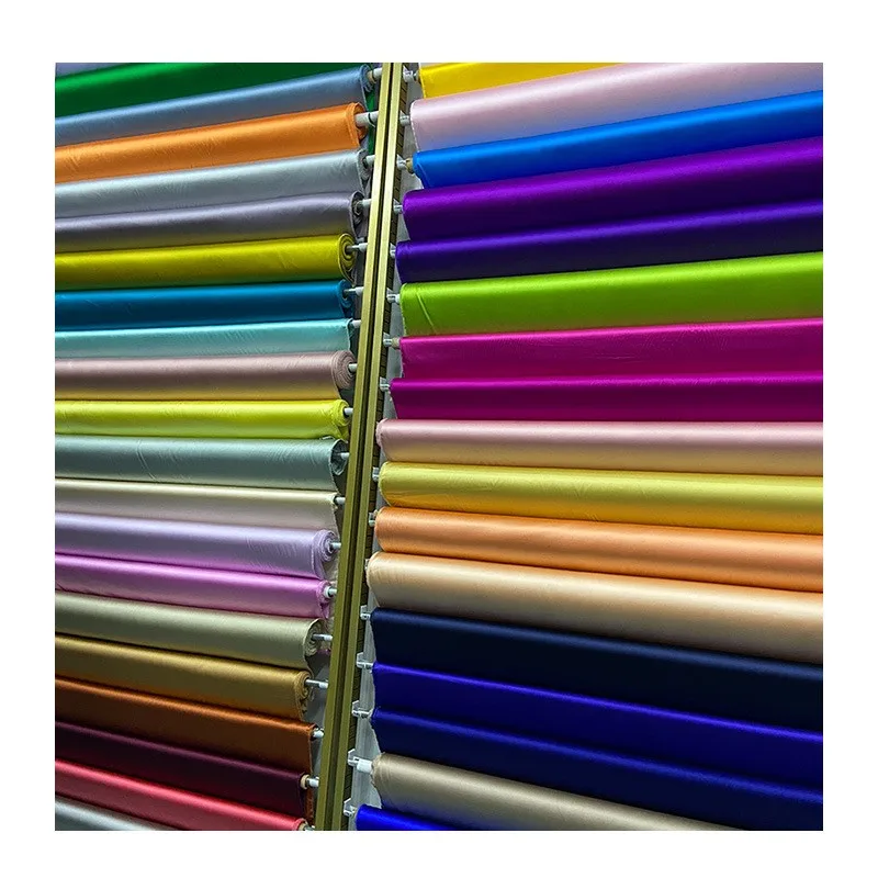 Kain satin sutra stretch 19 momme lebar 140cm untuk pakaian rumah dan kemeja