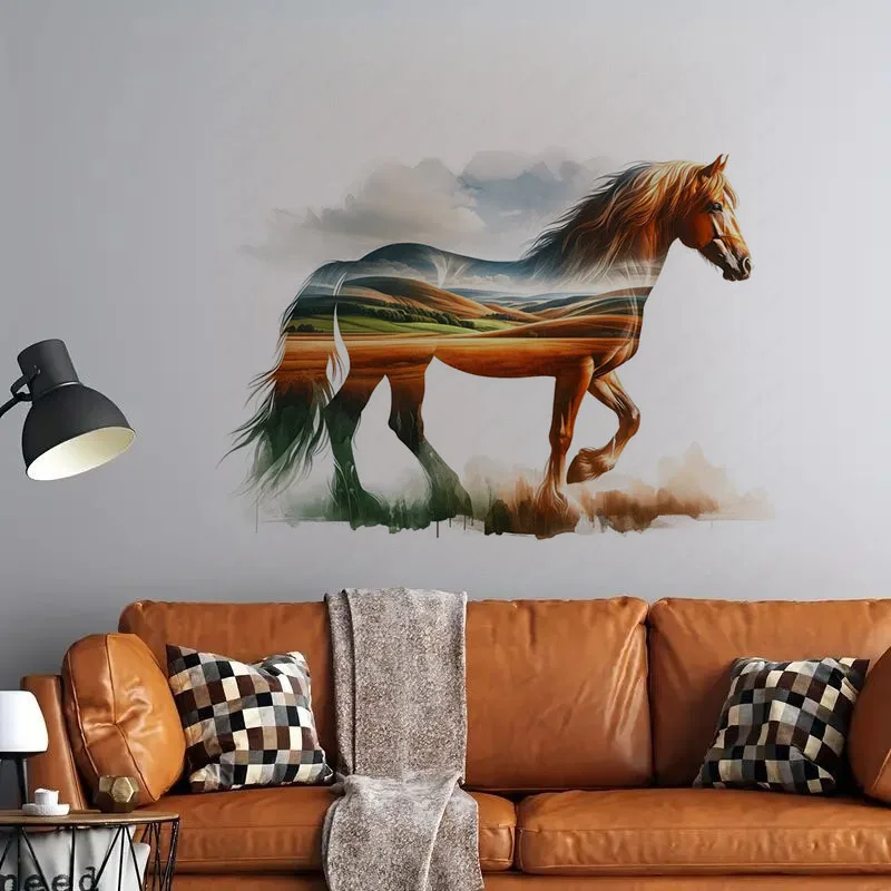 Majestic Horse Self-Adhesive Wall Decal- Removable