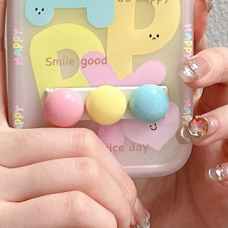 

Милая складная подставка Candy Circle Grip Tok Griptok для девочек, однотонная складная подставка для телефона iPhone 16, держатель Caqa