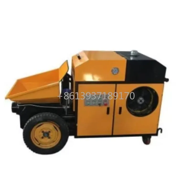 

Factory Price High Density Mobile Stationary Pumpcrete Machine diesel Trailer Mounted Concrete Pouring Pump Sale