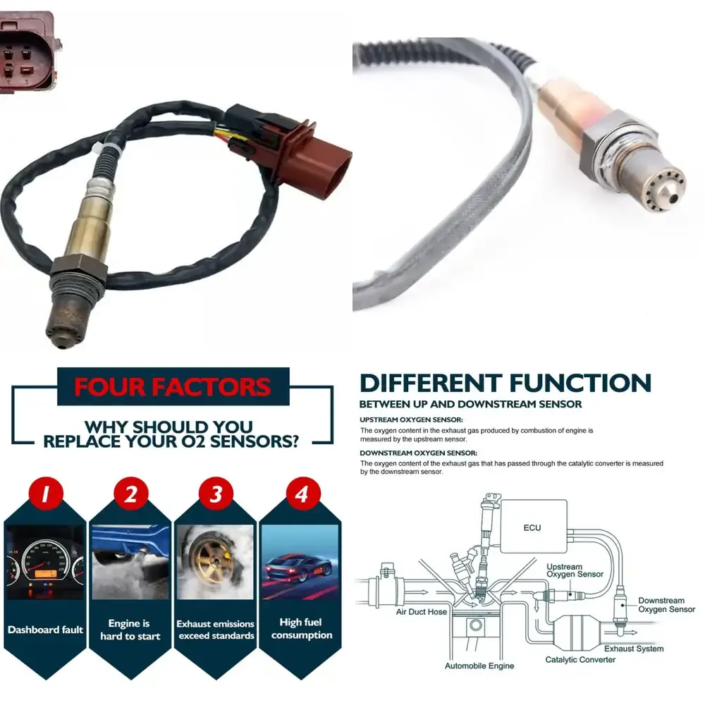 

Oxygen Sensor for Mazda 2345059 Compatible with Mazda CX5 CX3 CX7 MPV BT50 Demio Tribute RX8 Axela 2003 2004 2005 2006 2007