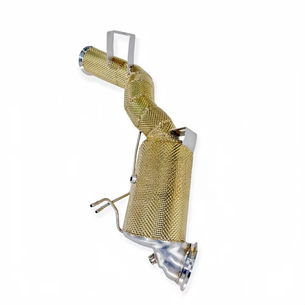 High-flow Sport Catalytic Converter for C43 GLC43 2.0T W206 2023-2024 SS304 Downpipe No Engine Failure Car Upgrade