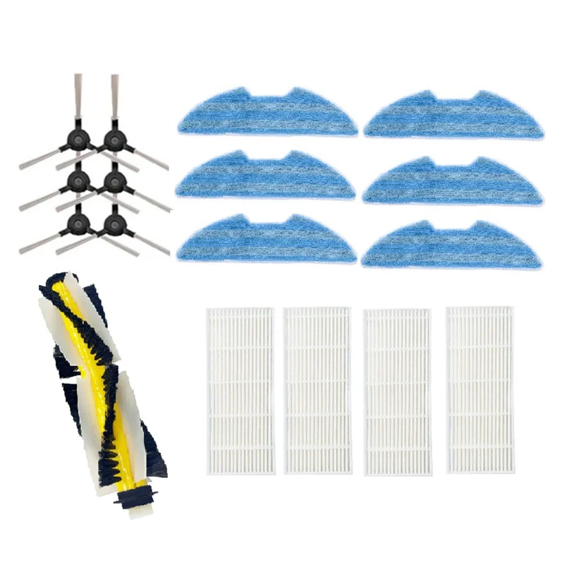 ABZA-Per Gutrend ECHO 520, Per Gutrend Vision 730 Accessori Spazzola principale Filtro Hepa Sostituzione Mop Panno Spazzola laterale Set