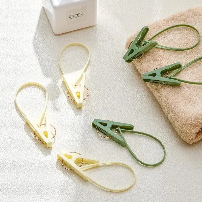 12PCS/pack Hook Clip Clothes Hanger Household Clothesline Strong Small Windproof Clips For Drying Clothes Socks And Underwear