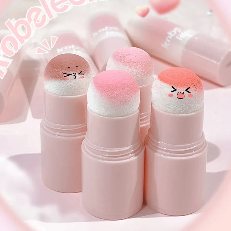 Double-ended Blush Stick Soft Face Brightening Contouring Shadow Blusher Powder Peach Pink Cheek Tint Korean Makeup Cosmetics