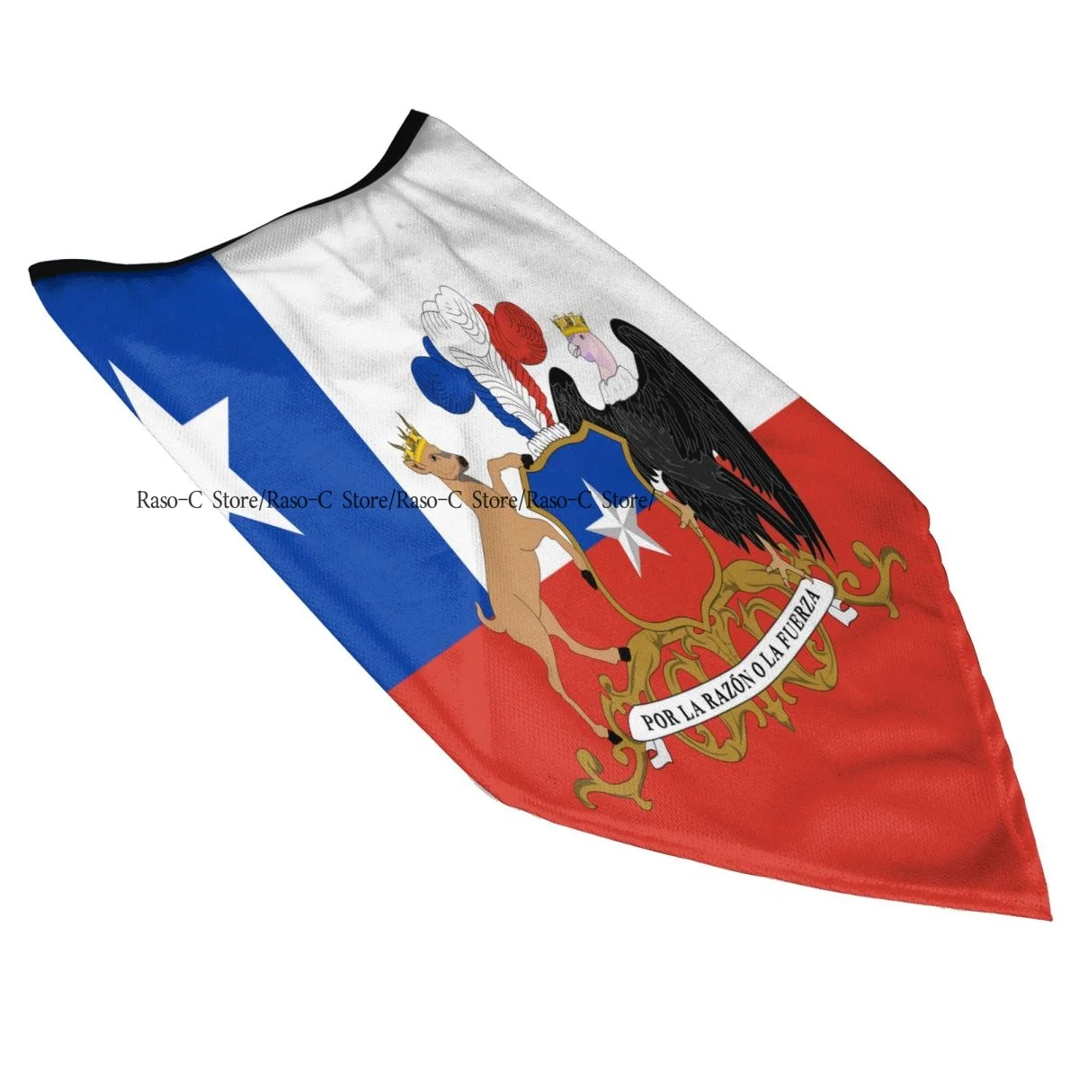 Windproof Dust Face Mask Flag Of The President Of Chile Breathable Ice Silk Neck Cover Balaclava Bandana Scarf Wrap