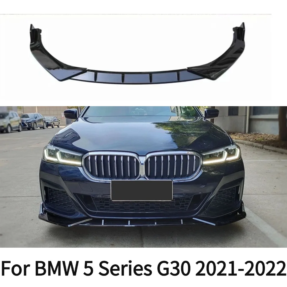 

For BMW 5 Series G30 530i 540i 525i M Modified Tuning Refit 2021-2022 Front Bumper Protector Lip Chin Splitter Tuning Accessorie