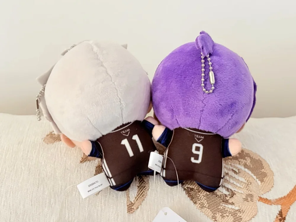 بانداي حقيقية الأزرق قفل ناجي سيشيرو ميكاجي ريو أنيمي الدمى أفخم القطن Maumet اللعب حقيبة سلسلة مفاتيح قلادة تأثيري الكرتون