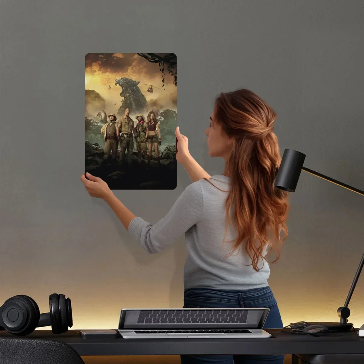 Jumanji الفيلم الكلاسيكي المعادن المشارك الديكور غرفة المعيشة ديكور الرجال تخصيص معدن القصدير علامات ل جدار الفن الديكور الرجعية #2